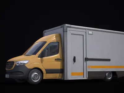Transport Van  Low-poly 3D model