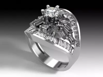 3D Jewelry Model  Matrix Design 3D print model