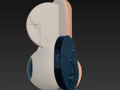 Postmodern Abstract Table Ornament  3D print model