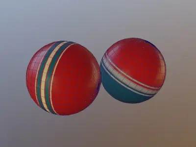 Soviet Toy Ball Free low-poly 3D model