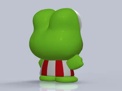 Kerokerokeroppi Sanrio Low-poly 3D model