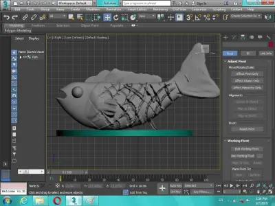 Artificial fish figure for 3D print 3D print model