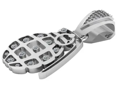 HIP HOP GRANDE PENDANT 3D PRINTABLE MODEL  3D print model