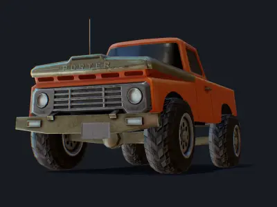 Offroad Porter Low-poly 3D model