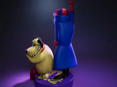 Dick Dastardly And Muttley - The Wacky Races 3D print model
