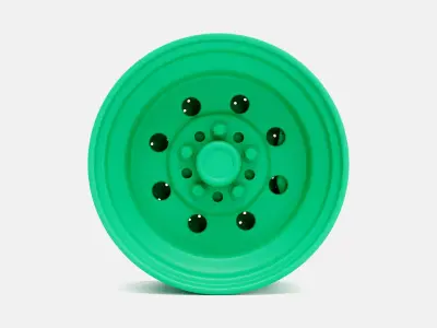 15x7 Weld Draglite Wheel and Brake 3D print model