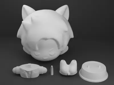 Sylus Cat Love and Deepspace 3d print model printable 3D print model