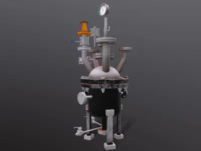 Vessel Tank Low-poly 3D model