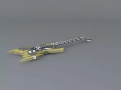 The Shocker guitar Free 3D model