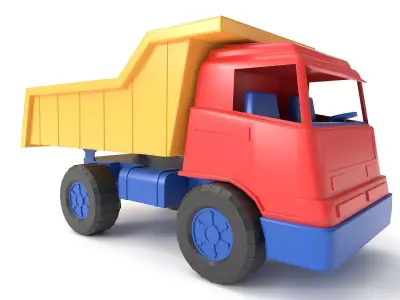 Toy Truck Low-poly 3D model