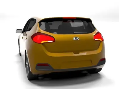 KIA CEED LOWPOLY Low-poly 3D model