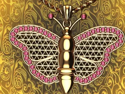 GOLD MOTH 3D print model