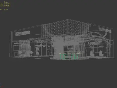 Exhibition - Area - 14X10-3DMAX2009-015 3D model