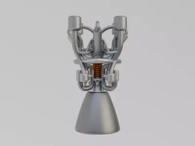 Scifi Electrothermal Propulsion Engine Concept 3D model