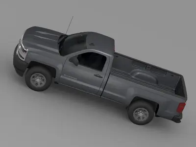 Chevrolet Silverado WT Regular Cab Long Box 2016 3D model
