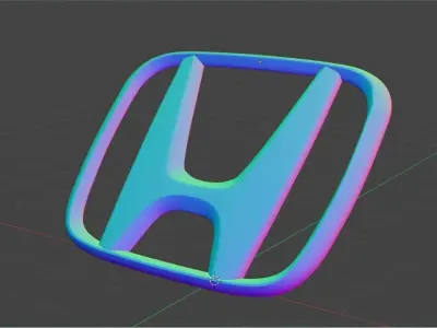 Honda Logo  Low-poly 3D model