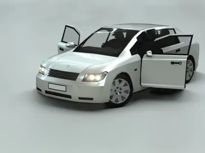 Affekta A212 Classic Concept Car - Low Poly 3D Model 3D model