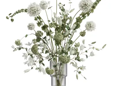 Flower In Vase 102 3D model