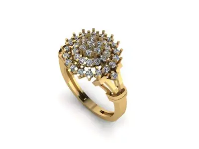 wedding ring 3D print model 28