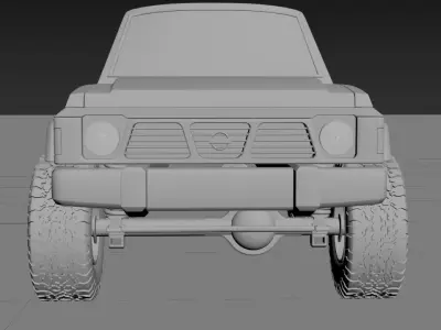 Nissan patrol y60 3d model 3D model