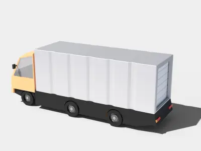 Truck B Low-poly 3D model