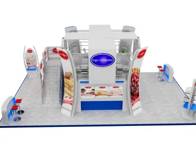 Booth Exhibition Stand a543b 3D model