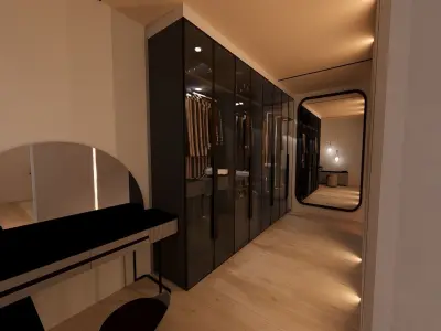 Modern Master Bedroom 3D print model