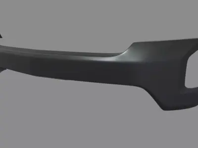 Front Bumper Chevrolet Silverado 2020 Low-poly 3D model