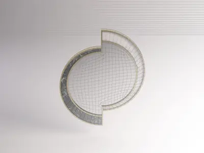 MIRROR---Half moon offset 3D model