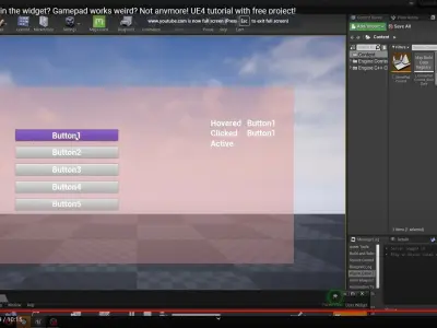 Lost Focus and GamePad control in widget Free low-poly 3D model