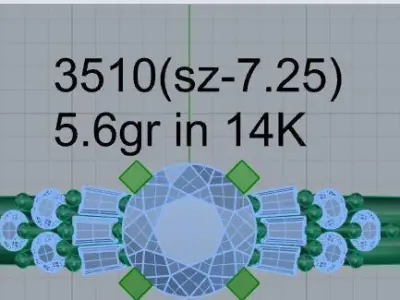 Peg Setting Ring 3510 3D print model