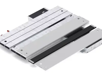 Athletics Long Jump Plaste Scene 3D model