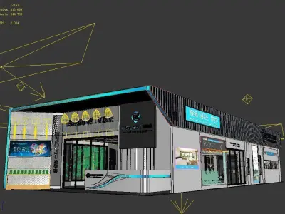 Exhibition - Area -22X10-3DMAX2009-01 3D model