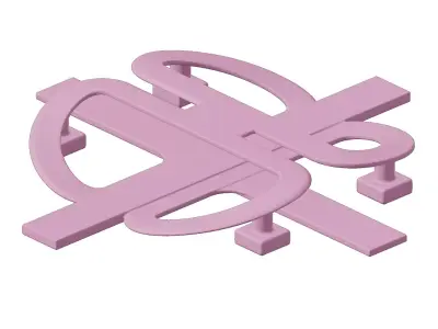 Plastic Premium Butterfly Bridge Toy 3D model
