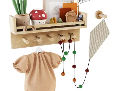 Kids Room Decoration 08 3D model