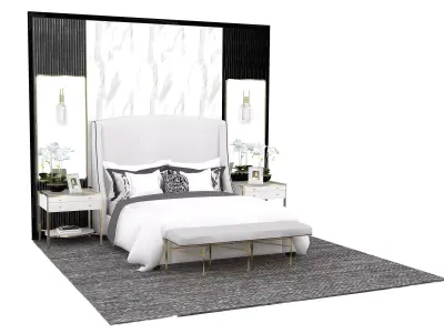 BLACK WHITE BDR 3D model
