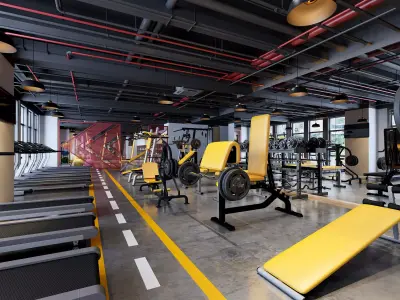 GYM DESIGN  3D model purchase