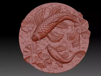 Panel fish  3D print model