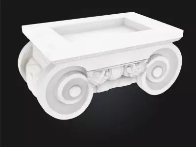 Ionian Bench  Classical Elegance in Everyday Design 3D model
