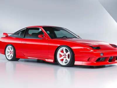 Nissan 180sx S13 Type  X 3D model