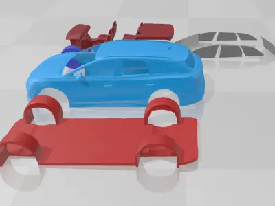 Volkswagen ID 7 GTX Tourer - Separate Parts STL 3D print model