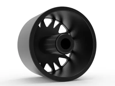 fuel off road FRONT THROTTLE wheel 3d print model 3D print model