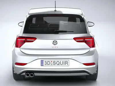 Volkswagen Polo GTI 2022 3D model