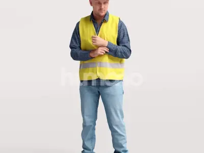 Humano Man Warehouse Worker Engineer -2506-034-1950 3D model