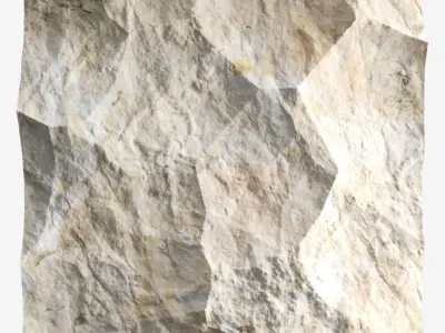 267-RockPanel piece of rock on wall 3D model