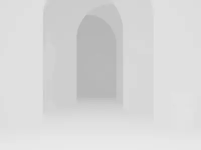 Arc room with art 3D model