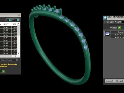  ring code 355 3D print model