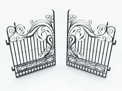 Ornate Decorative Gate 3D model
