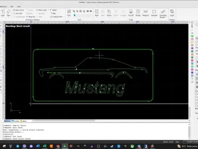Mustang decor 3D print model