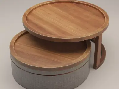 Circle Tea Table 3D model